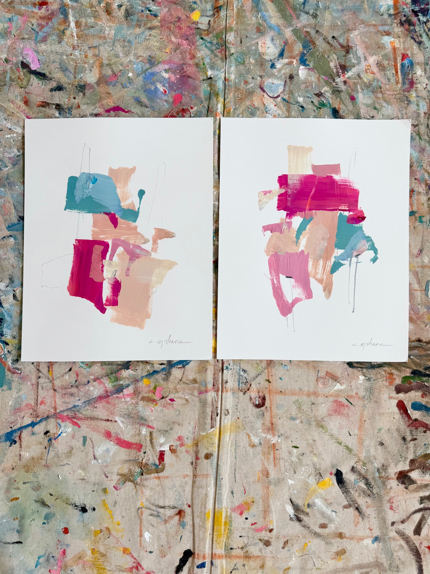 Original Abstract (Set of 2)