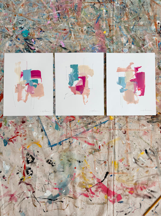Original Abstract (Set of 3)