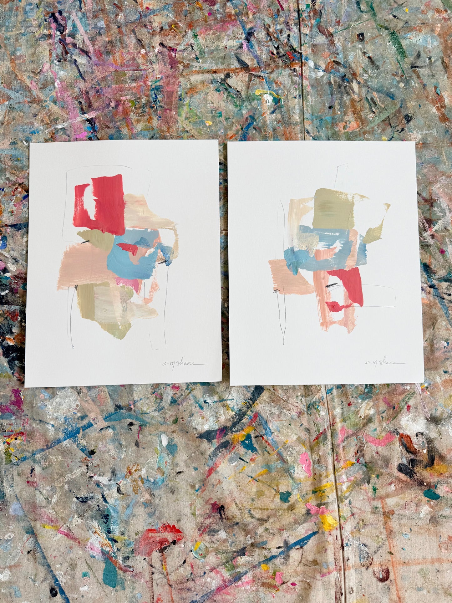 Original Abstract (Set of 2)