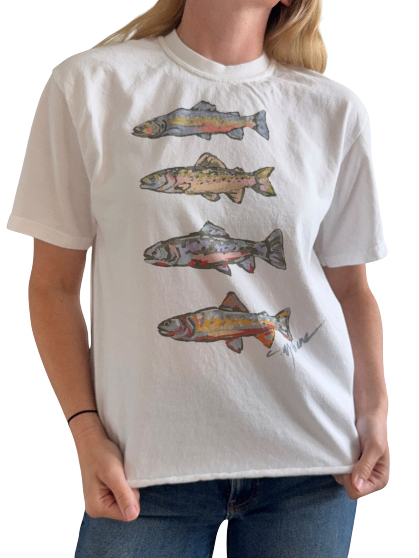 Trout Fishin' Comfort Color Shirt FINAL SALE