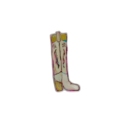 Cowgirl Up Cowboy Boots Acrylic Magnet | Interchangeable Tabletop & Refrigerator Magnet