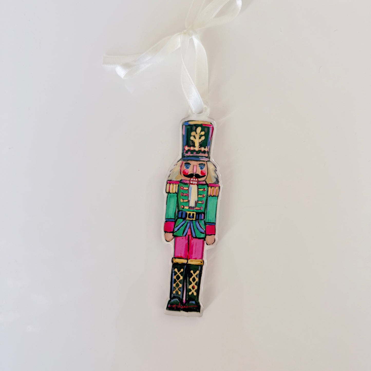 Nutcracker Christmas Acrylic Ornament | Wreath Charm