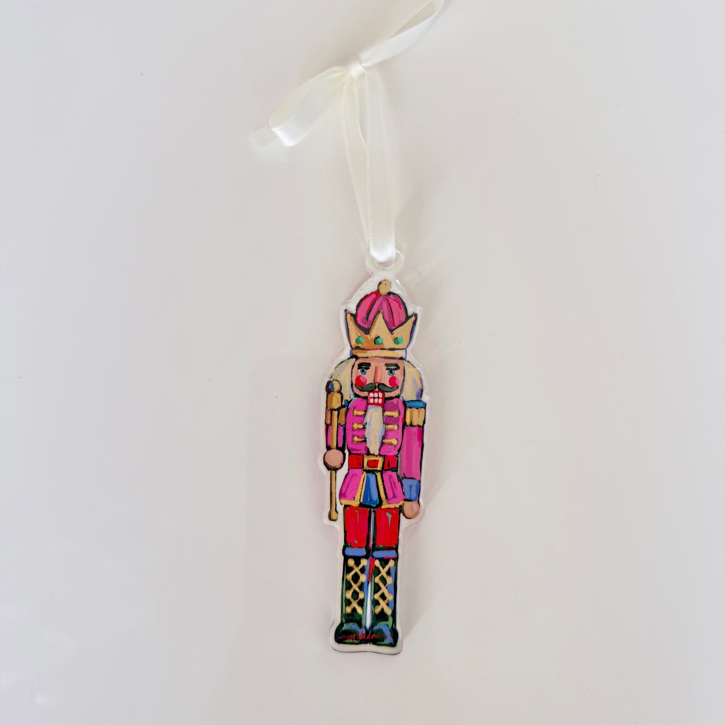 Nutcracker Christmas Acrylic Ornament | Wreath Charm