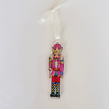 Nutcracker Christmas Acrylic Ornament | Wreath Charm