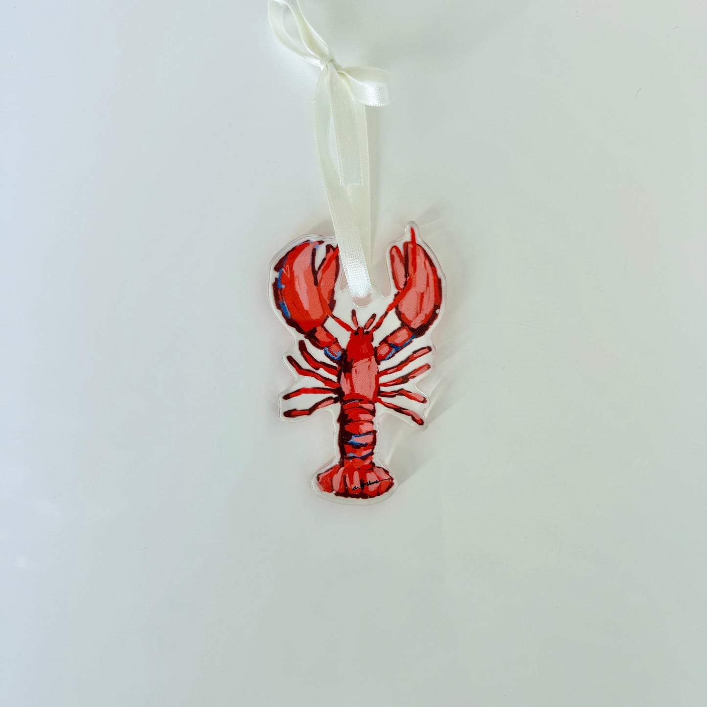 Lobster Christmas Acrylic Ornament | Wreath Charm