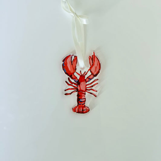 Lobster Christmas Acrylic Ornament | Wreath Charm