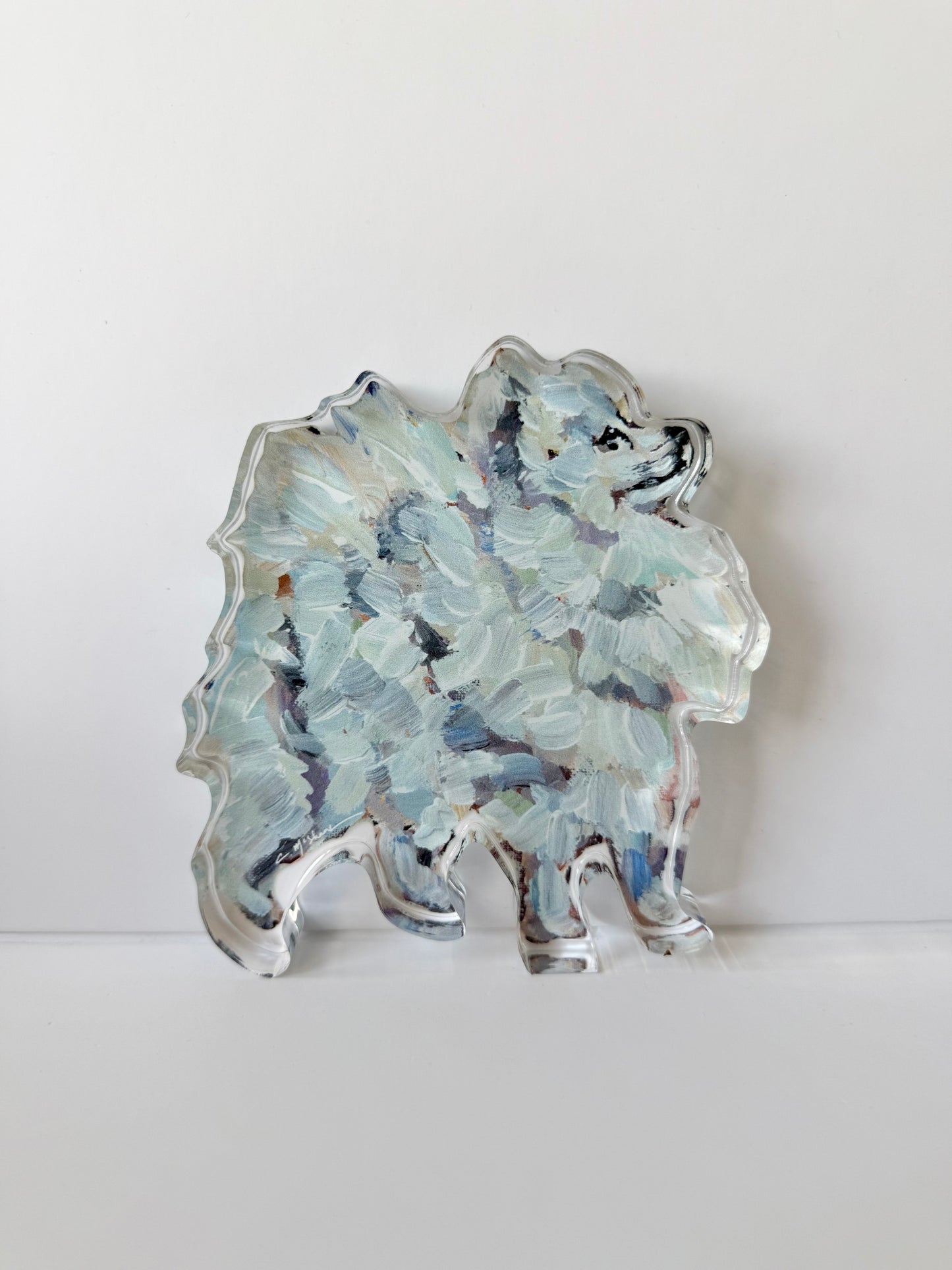 "Pomeranian White" acrylic WHOLESALE