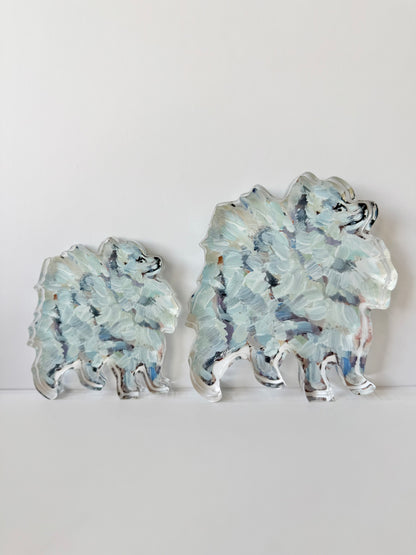 "Pomeranian White" acrylic WHOLESALE
