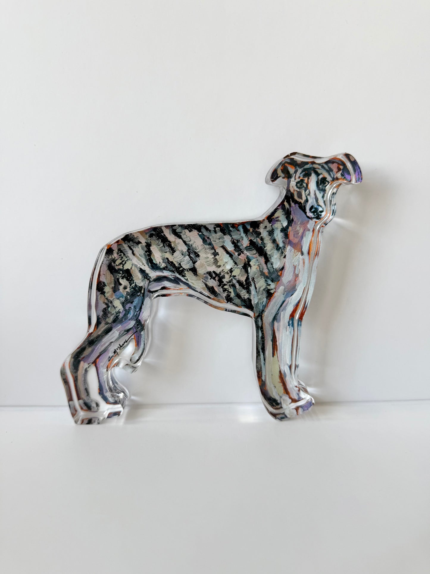 "Whippet" acrylic
