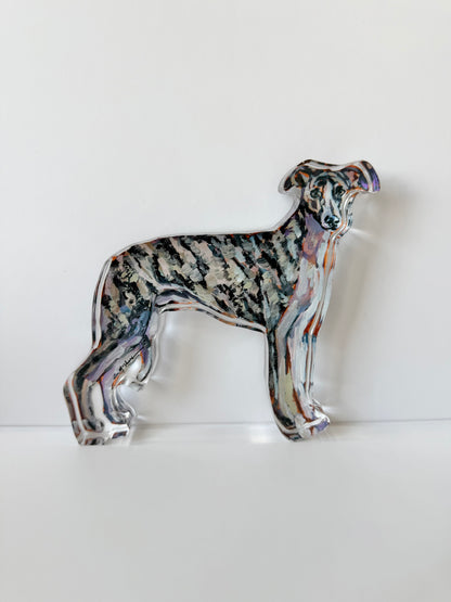 "Whippet" acrylic