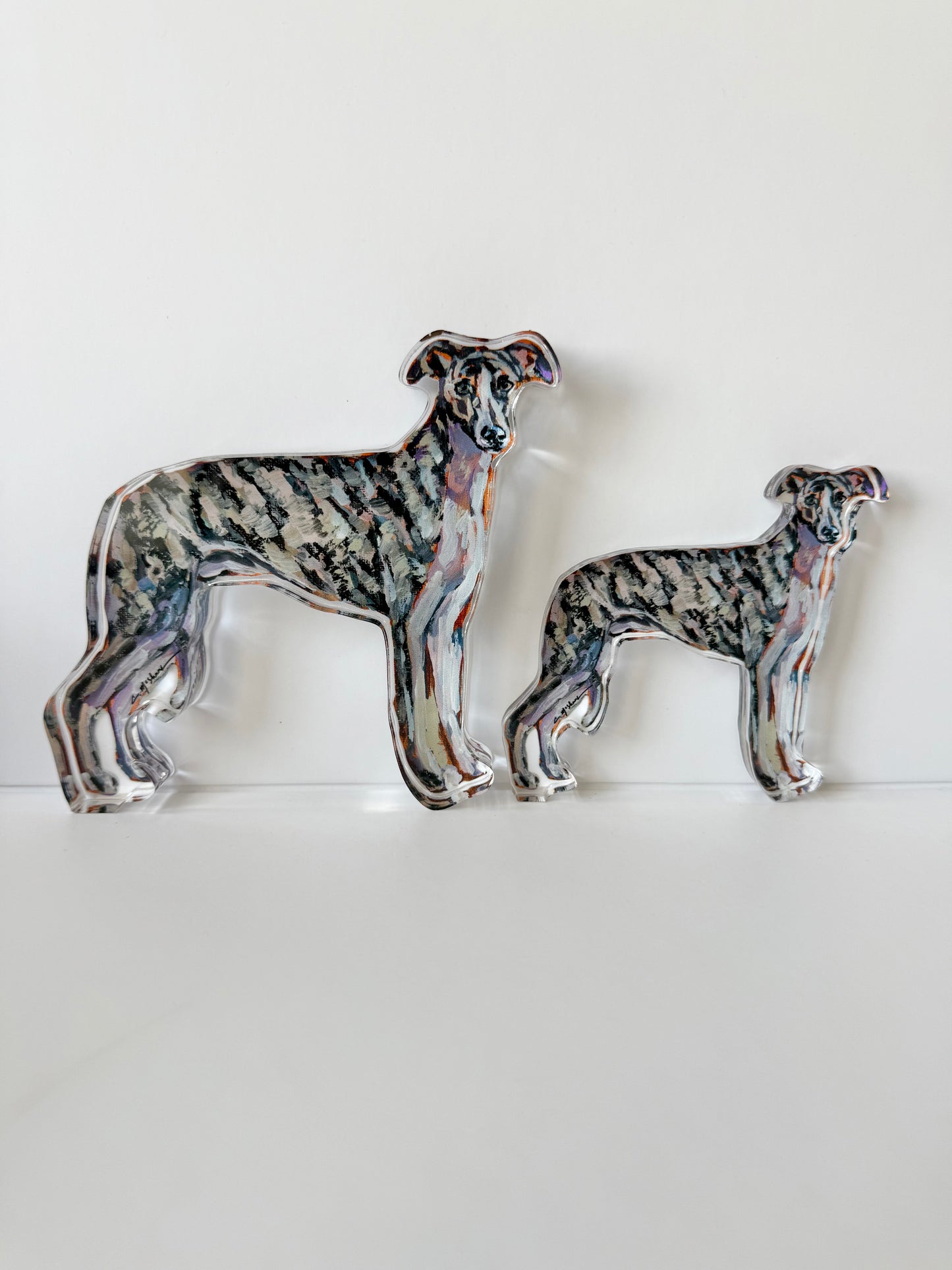 "Whippet" acrylic