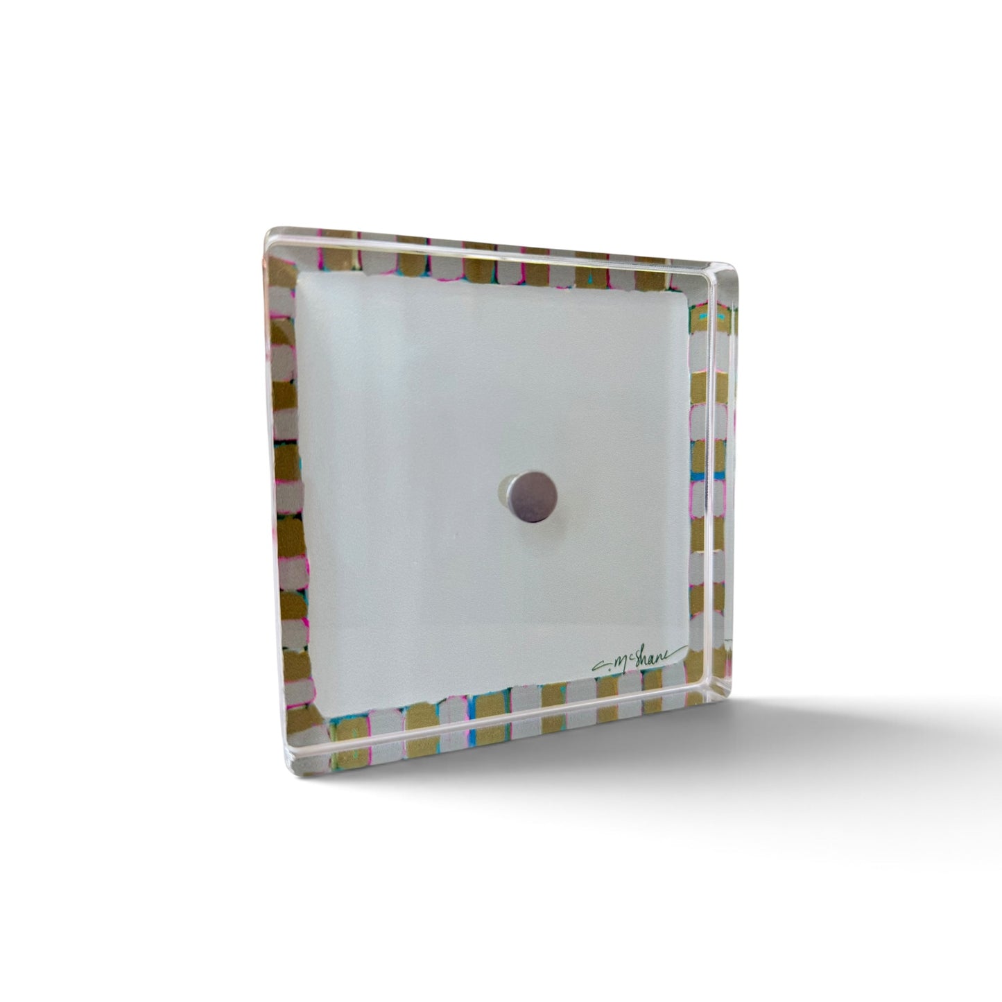 Tan Magnet Block | Interchangeable Acrylic Tabletop Display