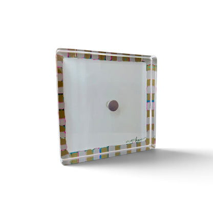 Tan Magnet Block | Interchangeable Acrylic Tabletop Display