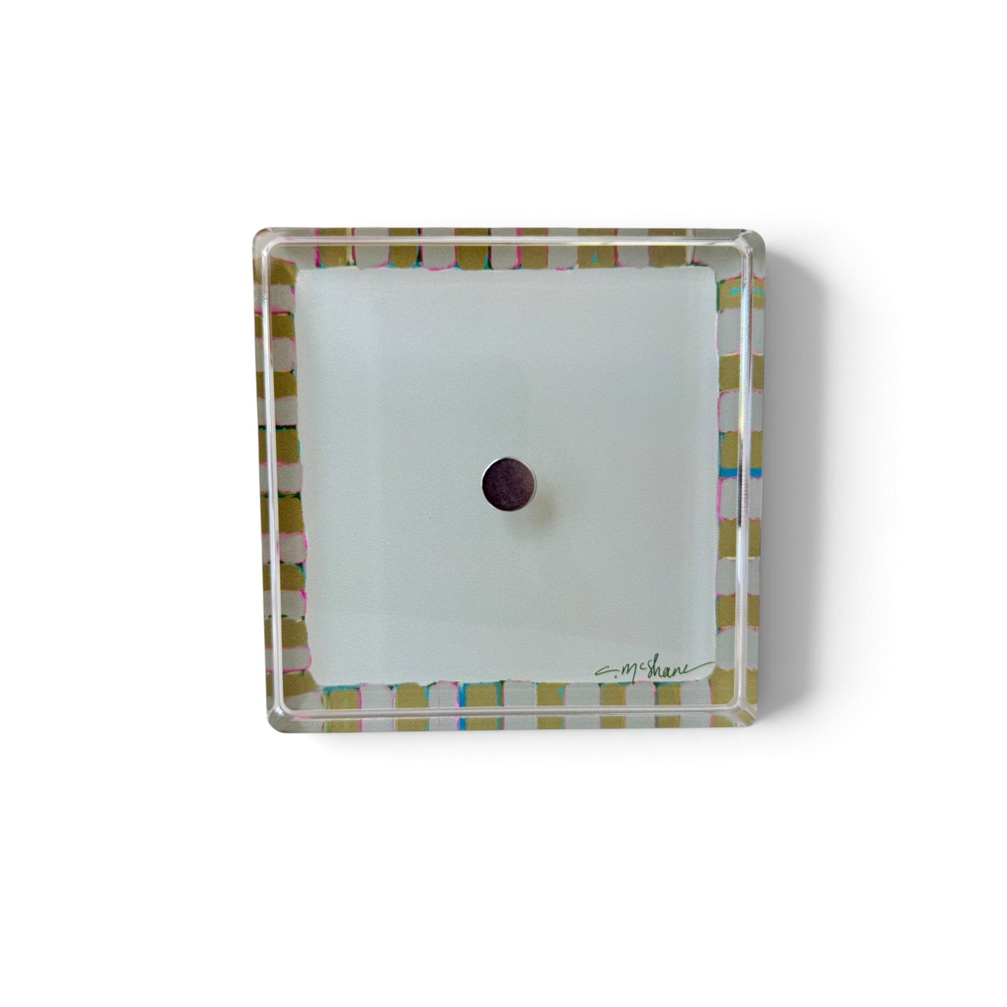 Tan Magnet Block | Interchangeable Acrylic Tabletop Display