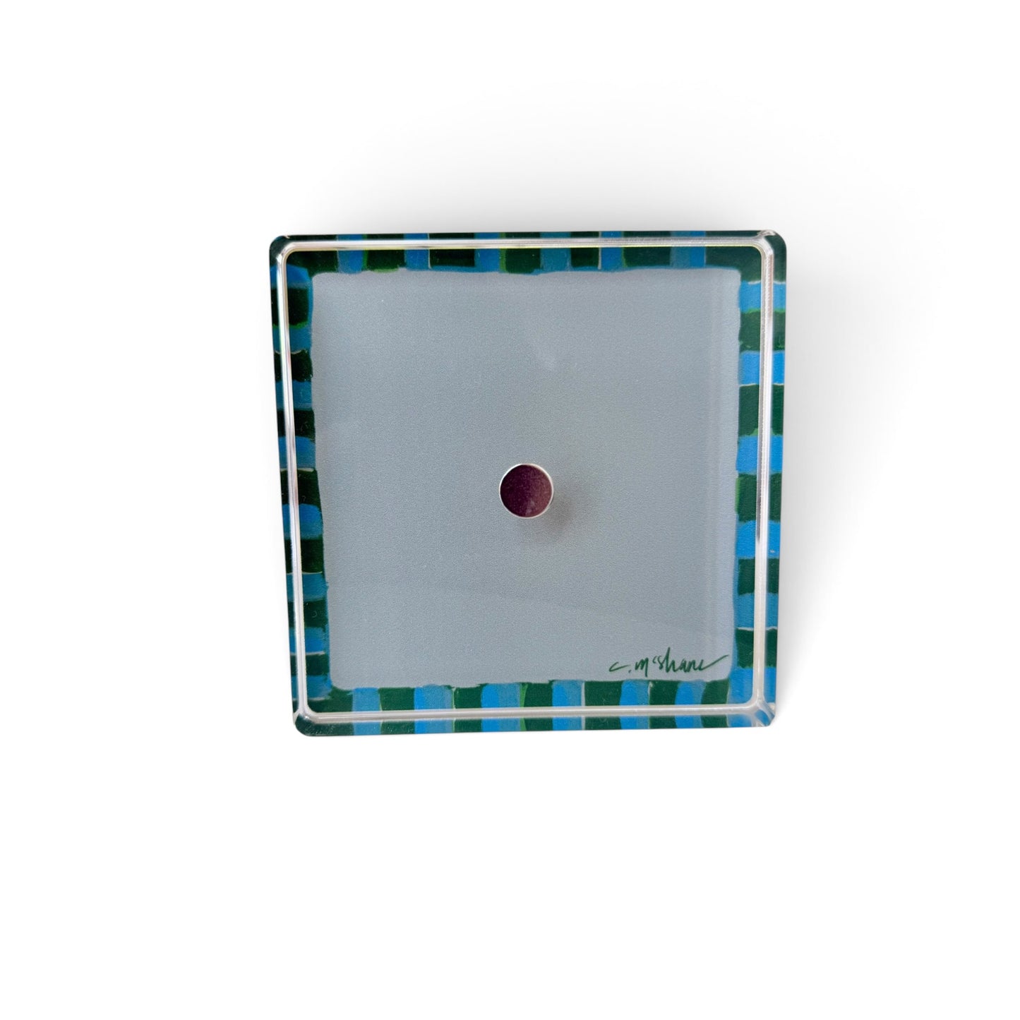 Blue & Green Magnet Block | Interchangeable Acrylic Tabletop Display