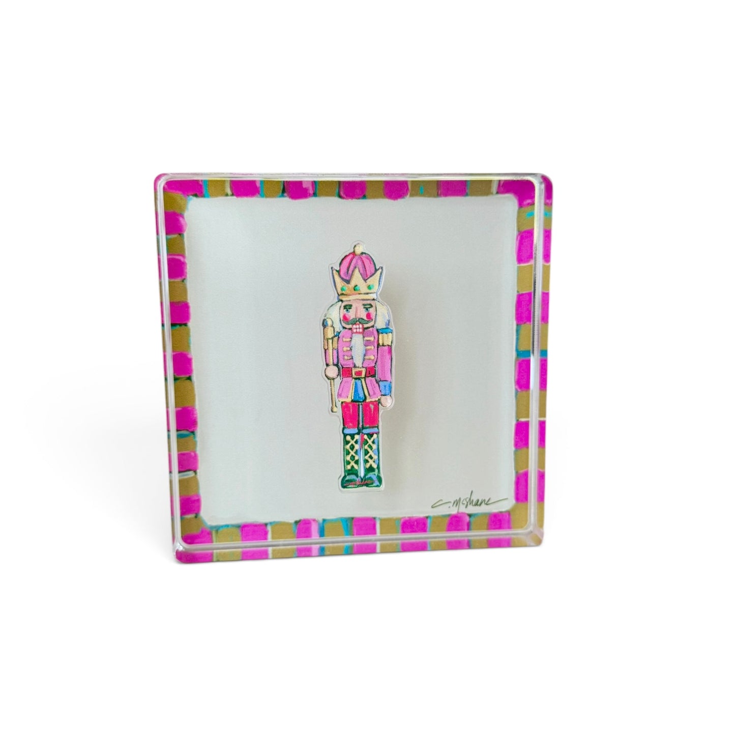 Pink Magnet Block | Interchangeable Acrylic Tabletop Display