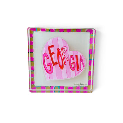 Pink Magnet Block | Interchangeable Acrylic Tabletop Display