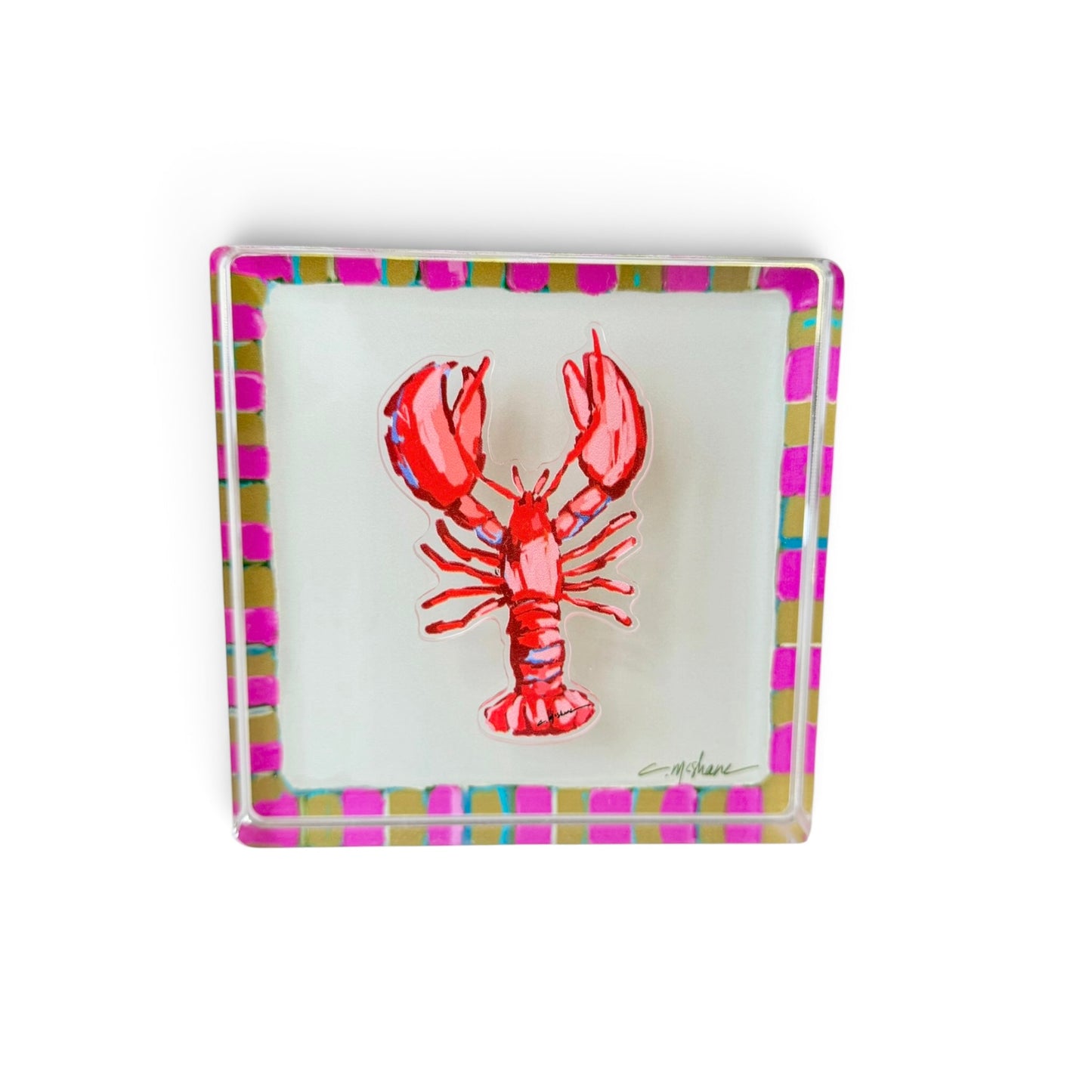 Pink Magnet Block | Interchangeable Acrylic Tabletop Display
