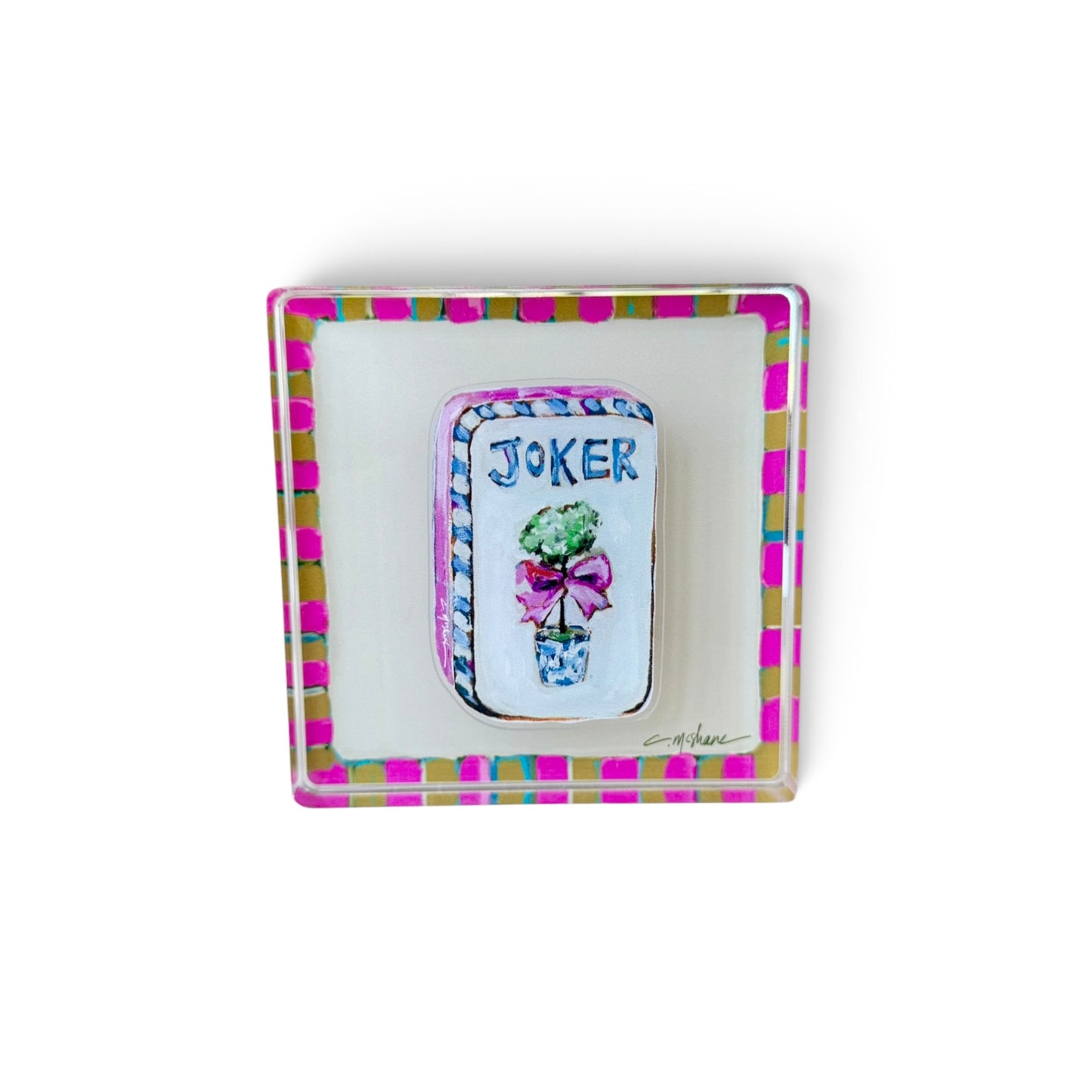 Pink Magnet Block | Interchangeable Acrylic Tabletop Display
