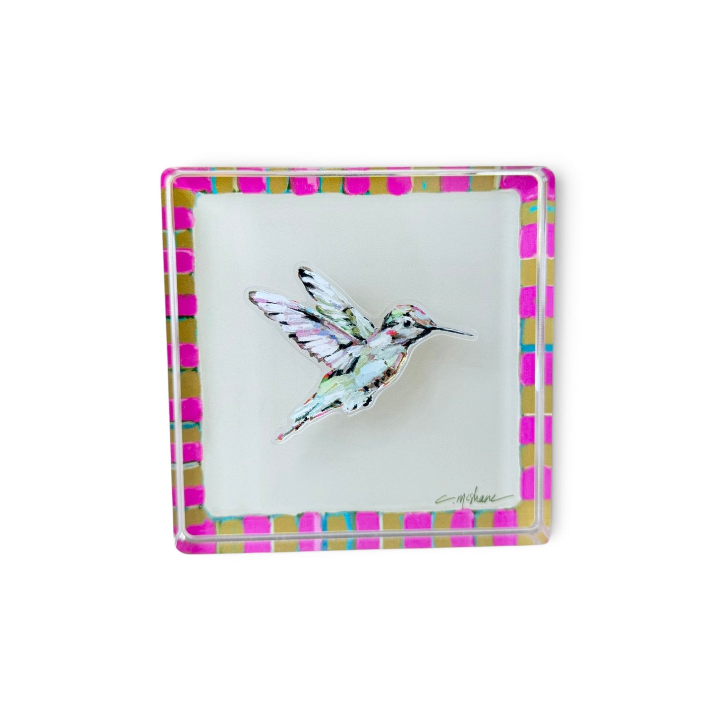 Pink Magnet Block | Interchangeable Acrylic Tabletop Display