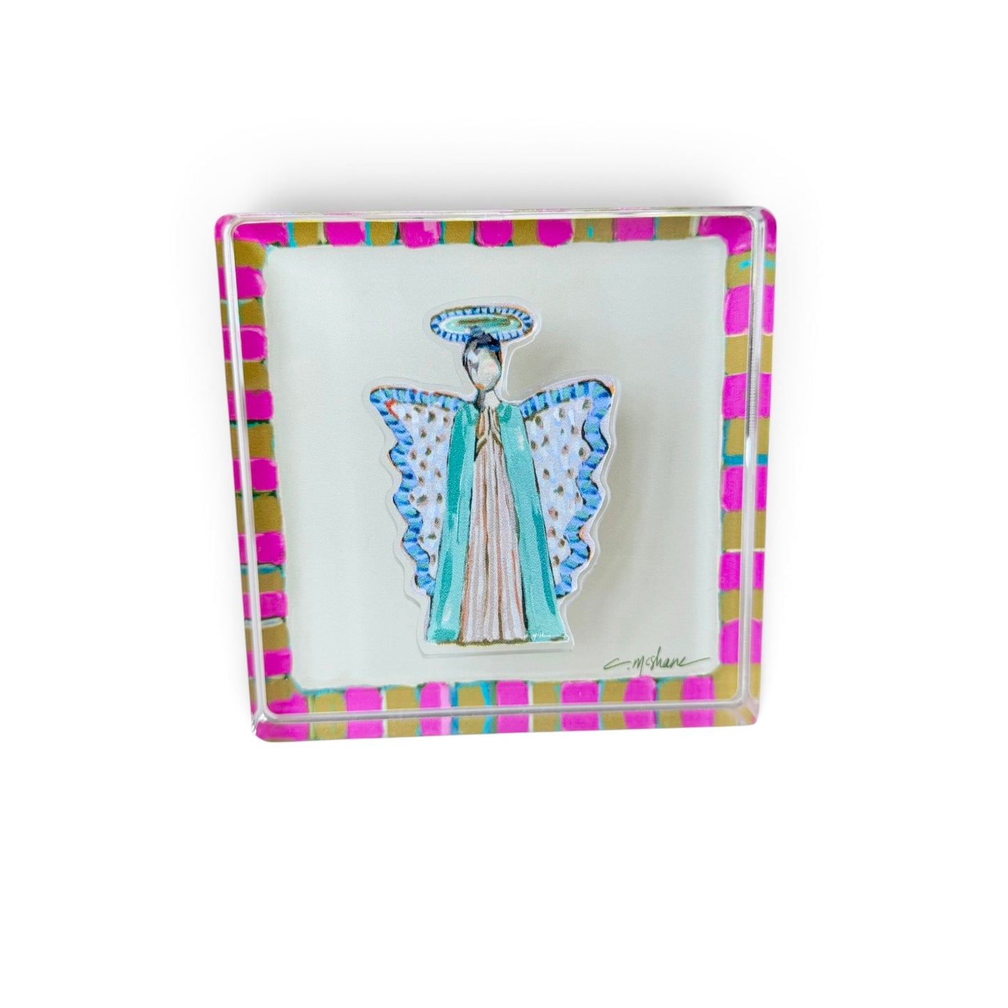 Pink Magnet Block | Interchangeable Acrylic Tabletop Display