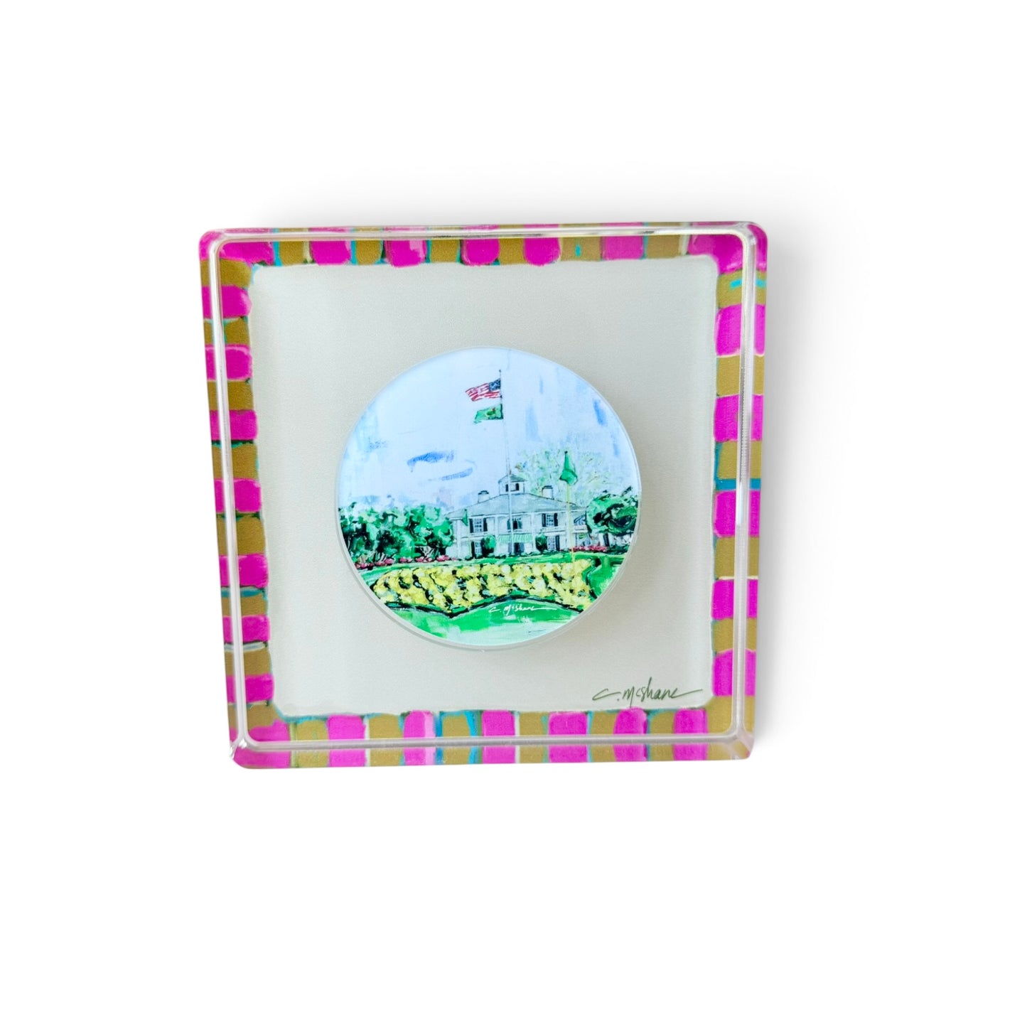 Pink Magnet Block | Interchangeable Acrylic Tabletop Display