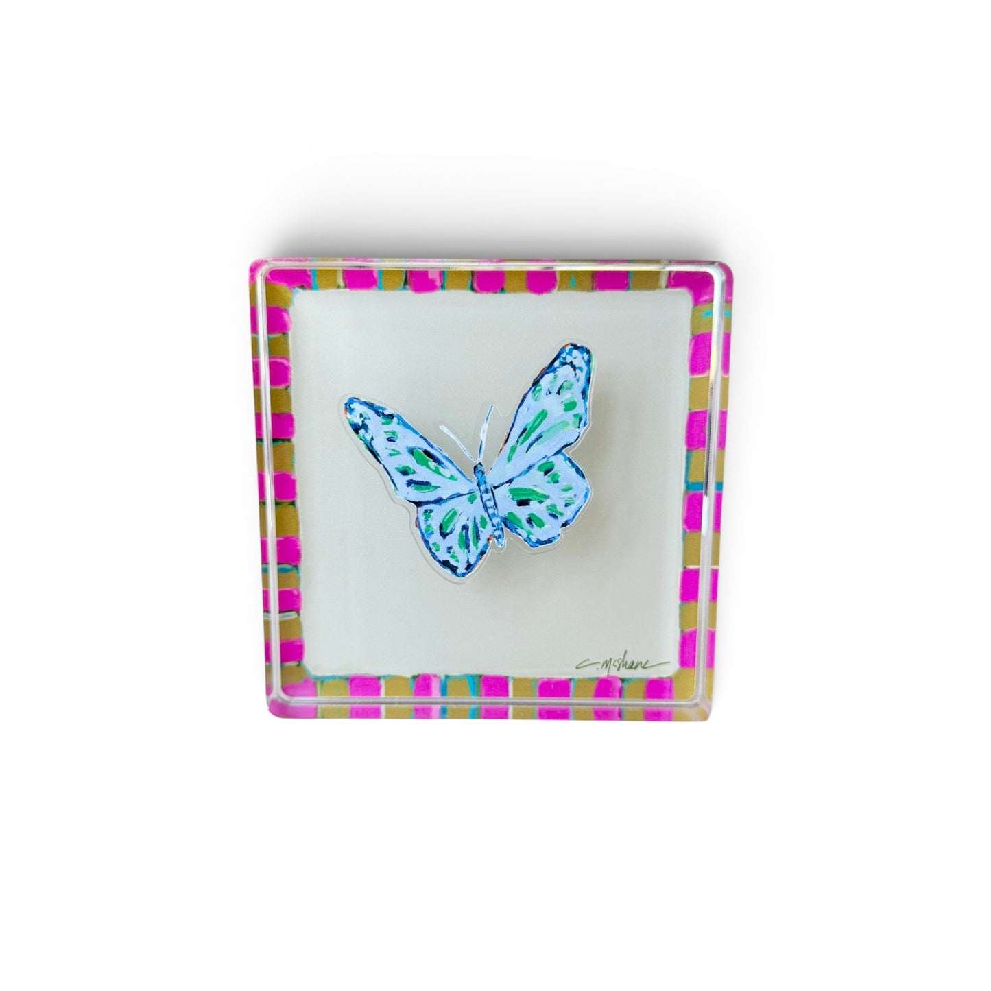 Pink Magnet Block | Interchangeable Acrylic Tabletop Display