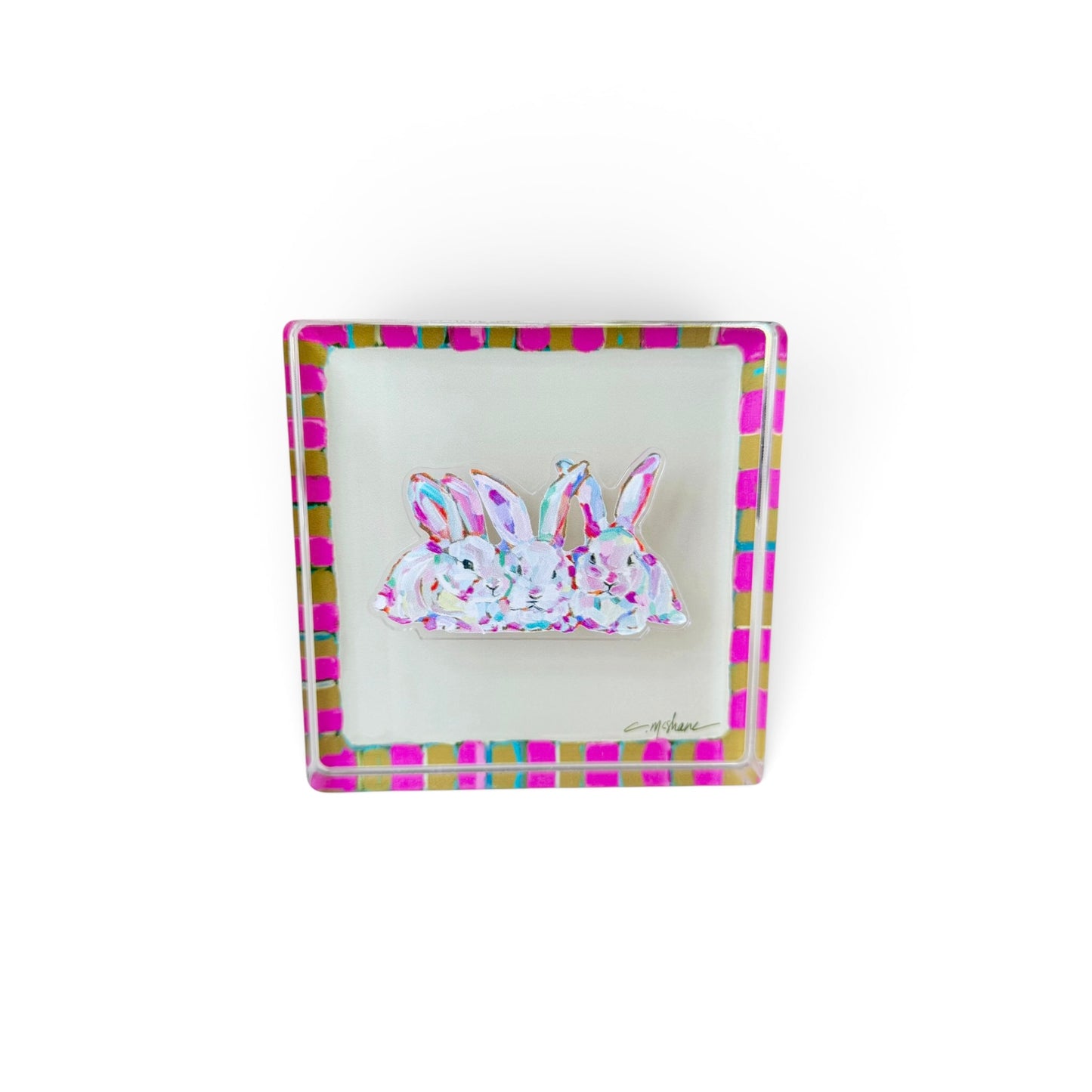 Pink Magnet Block | Interchangeable Acrylic Tabletop Display