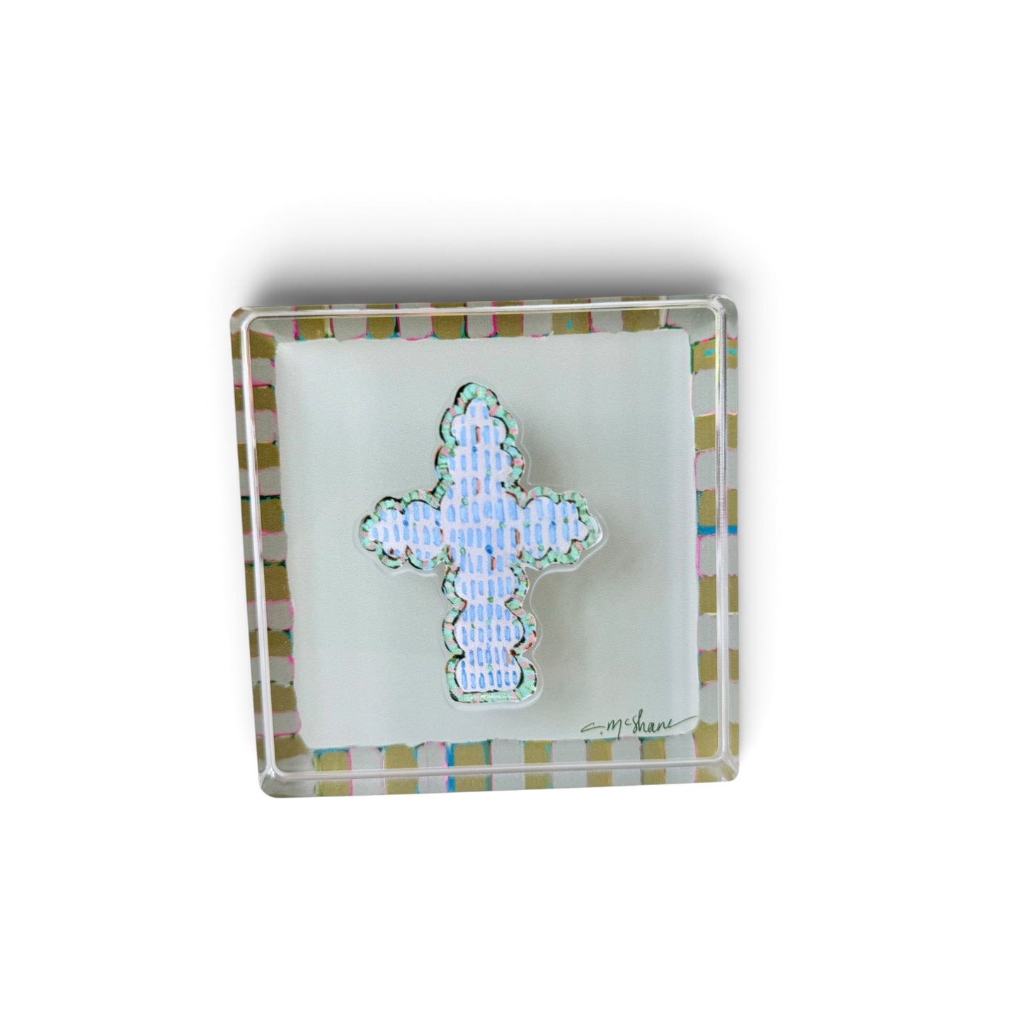 Tan Magnet Block | Interchangeable Acrylic Tabletop Display