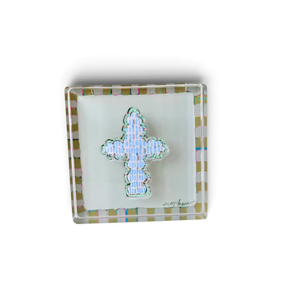 Tan Magnet Block | Interchangeable Acrylic Tabletop Display