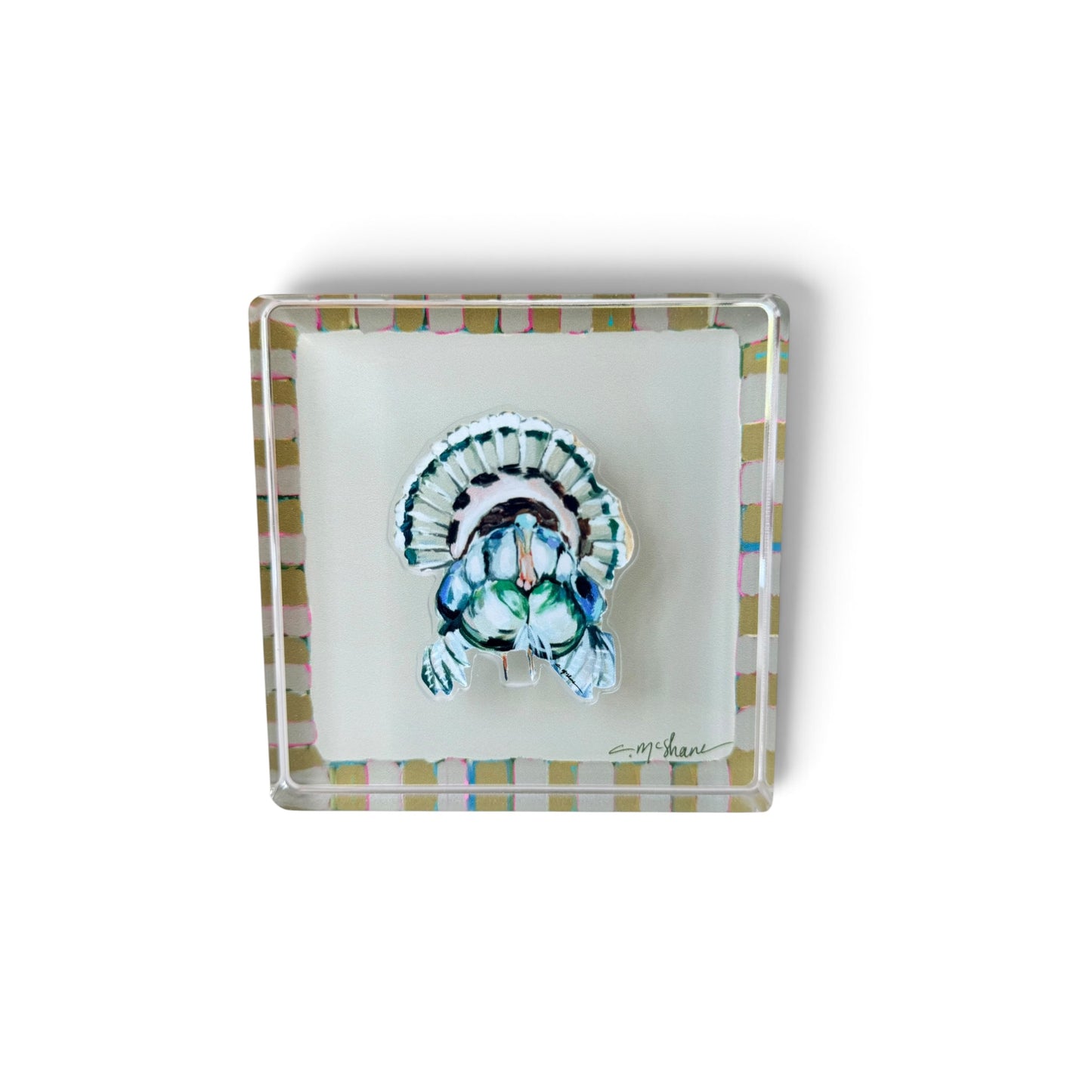 Tan Magnet Block | Interchangeable Acrylic Tabletop Display