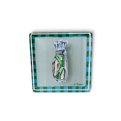 Blue & Green Magnet Block | Interchangeable Acrylic Tabletop Display