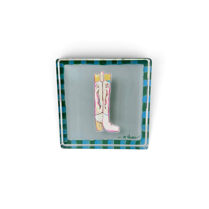 Blue & Green Magnet Block | Interchangeable Acrylic Tabletop Display