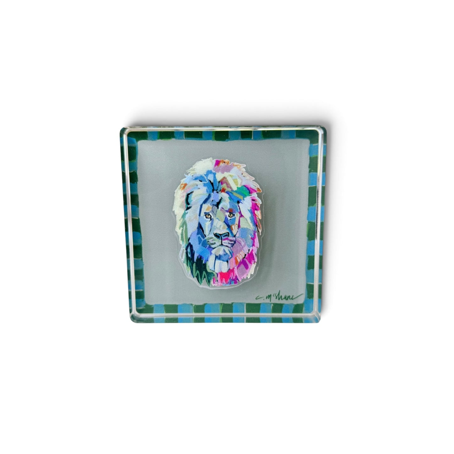 Blue & Green Magnet Block | Interchangeable Acrylic Tabletop Display