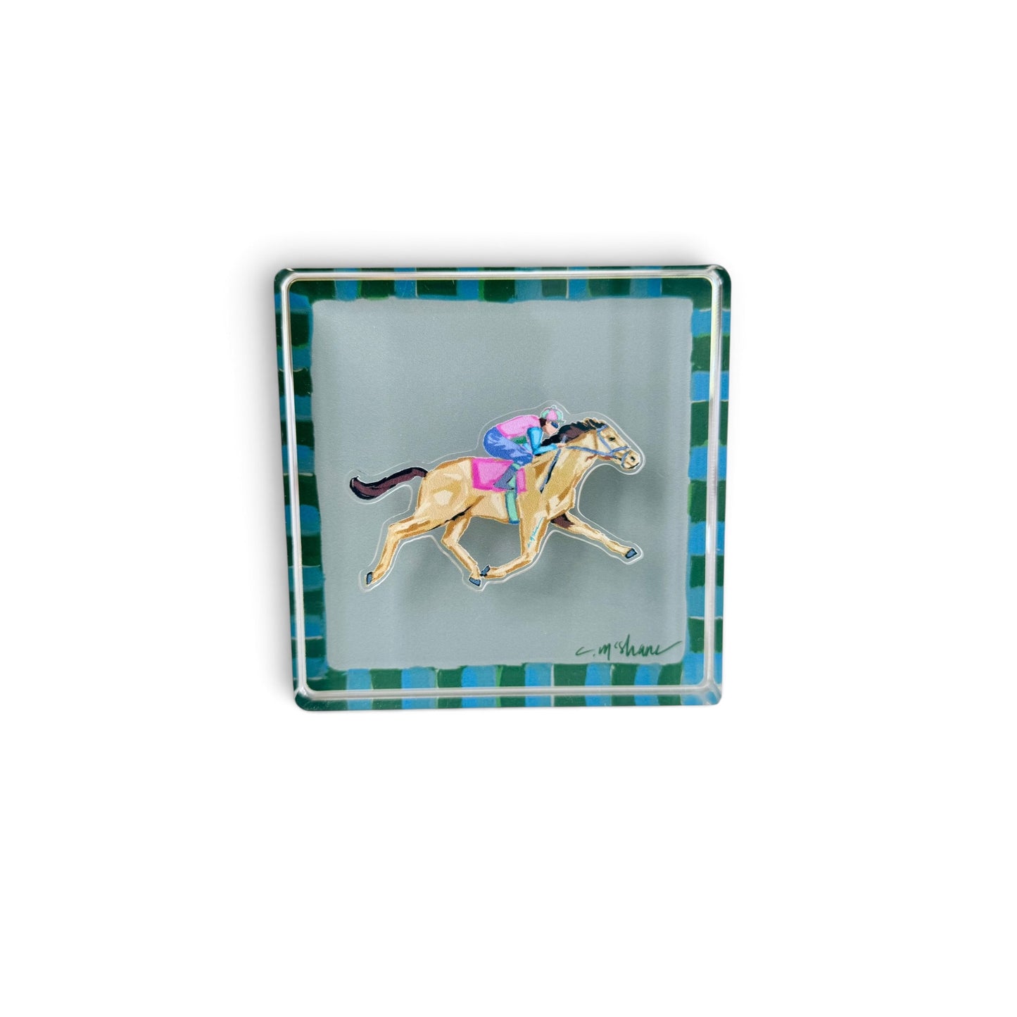 Blue & Green Magnet Block | Interchangeable Acrylic Tabletop Display
