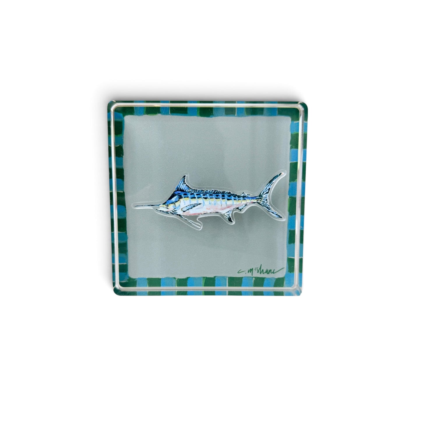 Blue & Green Magnet Block | Interchangeable Acrylic Tabletop Display