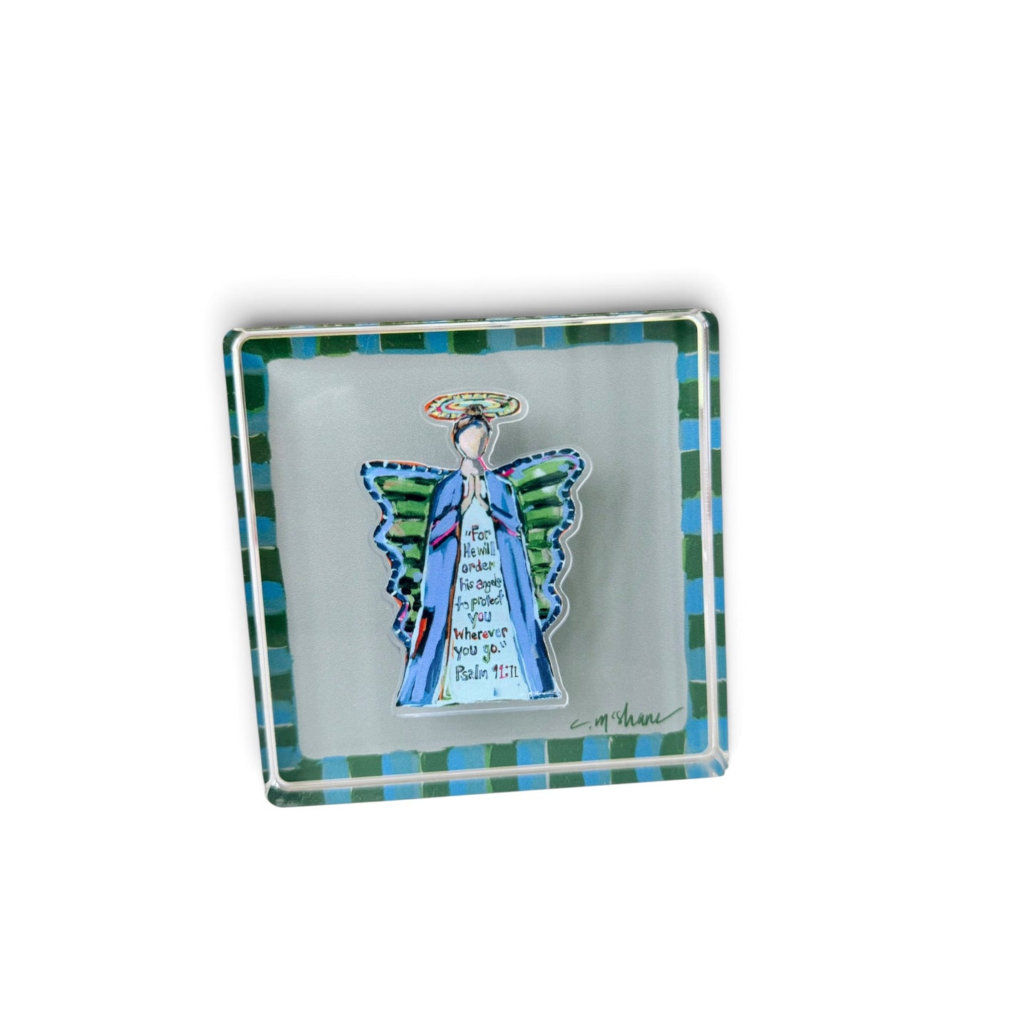 Blue & Green Magnet Block | Interchangeable Acrylic Tabletop Display