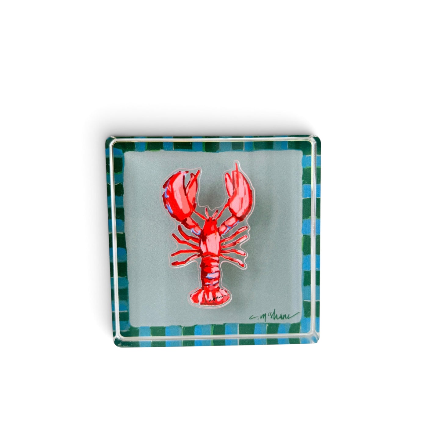 Blue & Green Magnet Block | Interchangeable Acrylic Tabletop Display