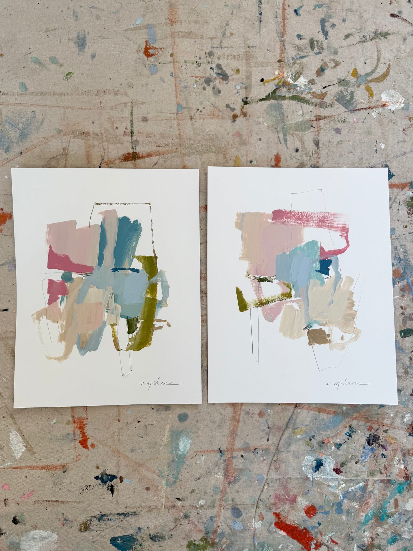 Original Abstract (Set of 2)