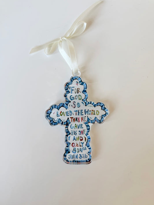He Saved Cross (Ornament)