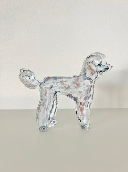 White Poodle (Acrylic Cut Out)
