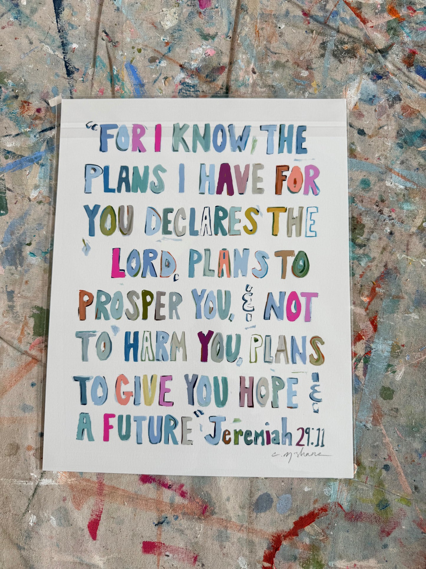 Jeremiah 11X14 hand signed paper print