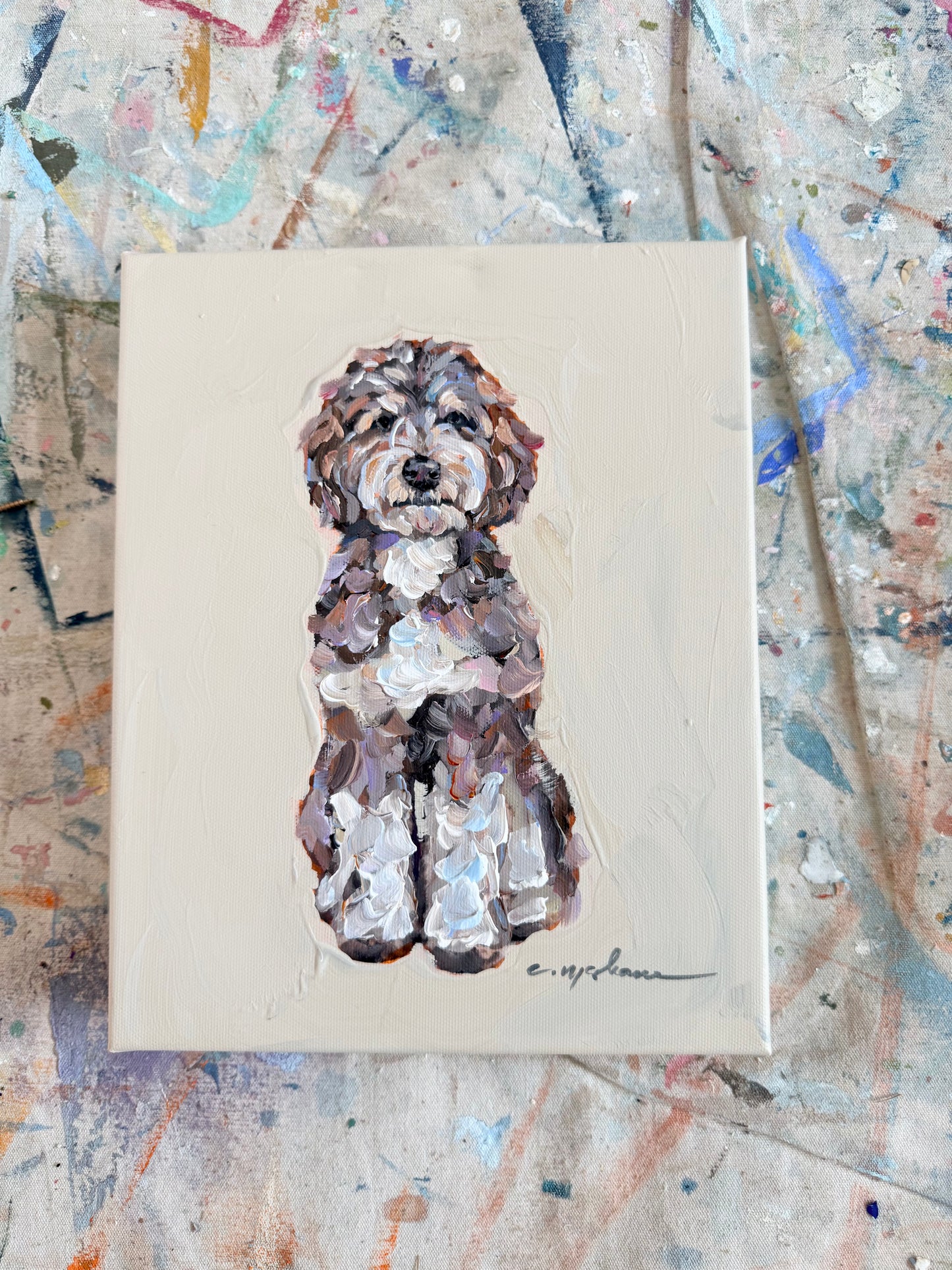 "Doodle" Original on 8X10 canvas