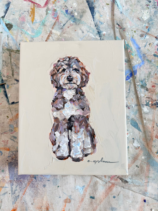"Doodle" Original on 8X10 canvas