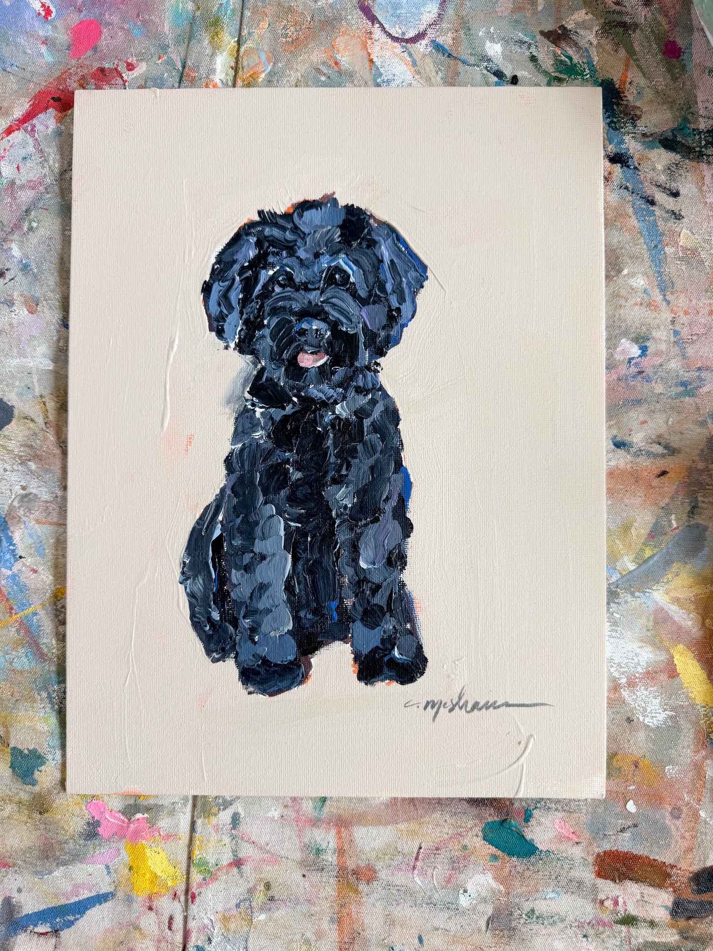 "Small Black Dog" original