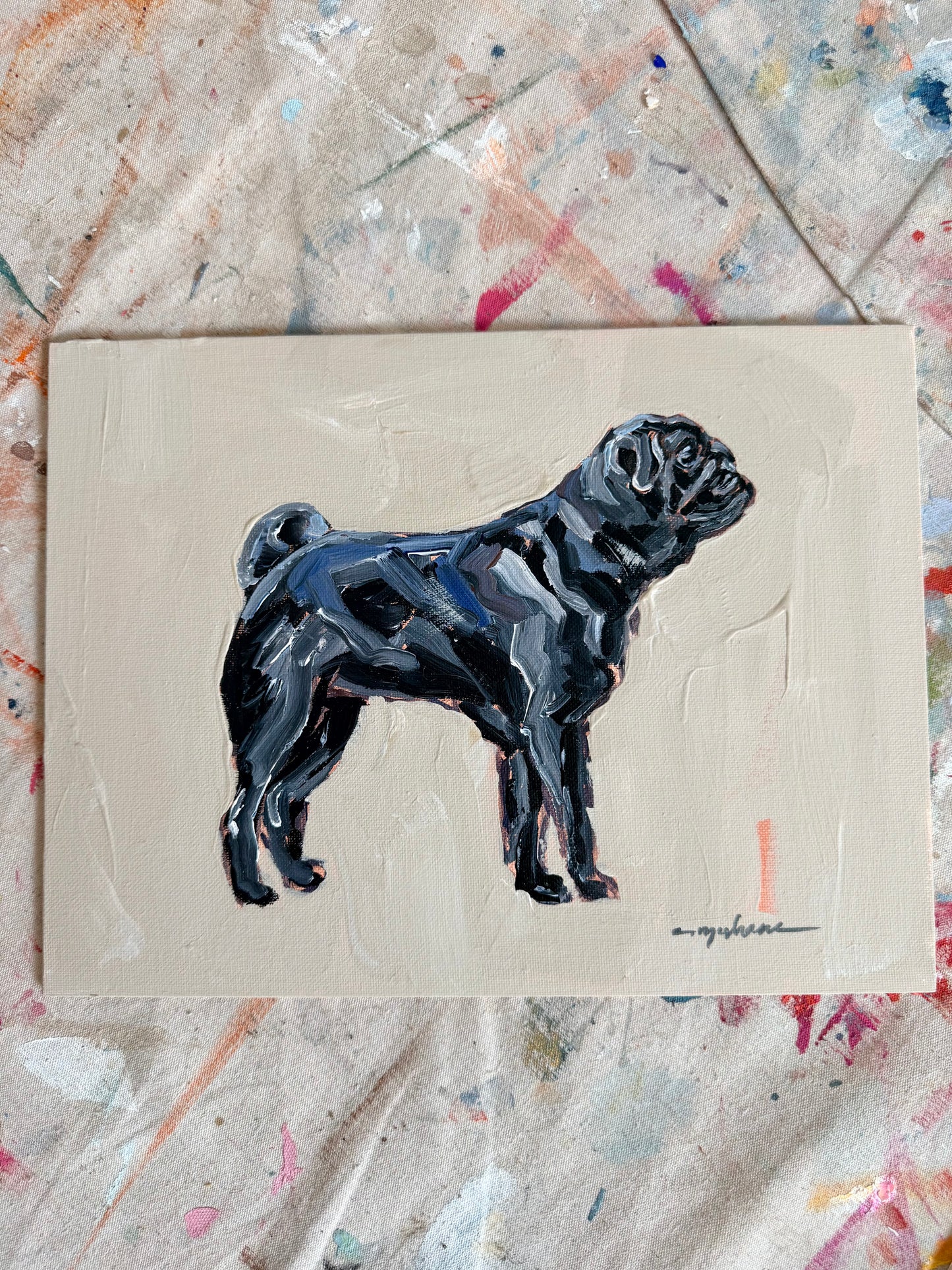 "Black Pug" original