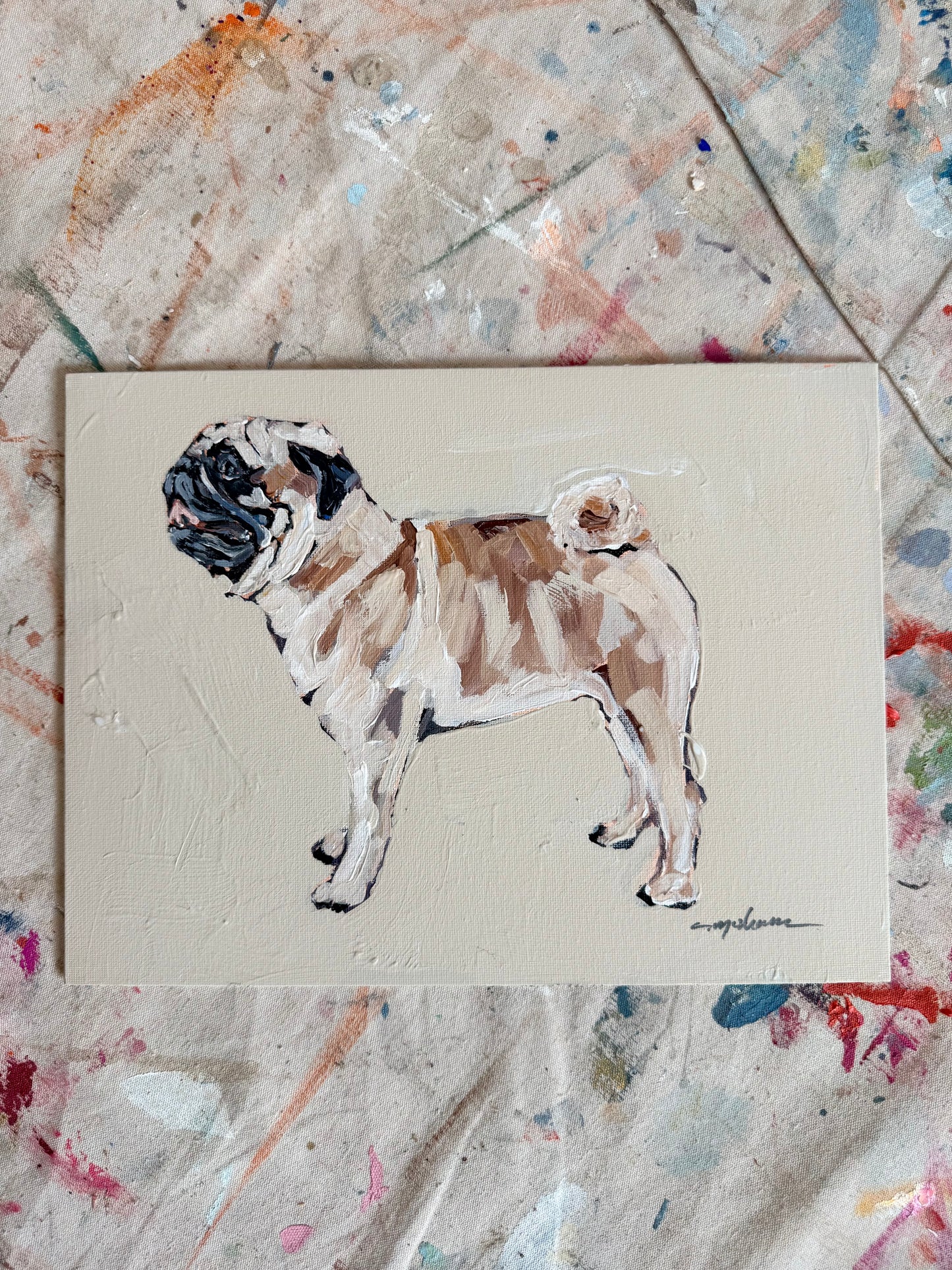 "Fawn Pug" original