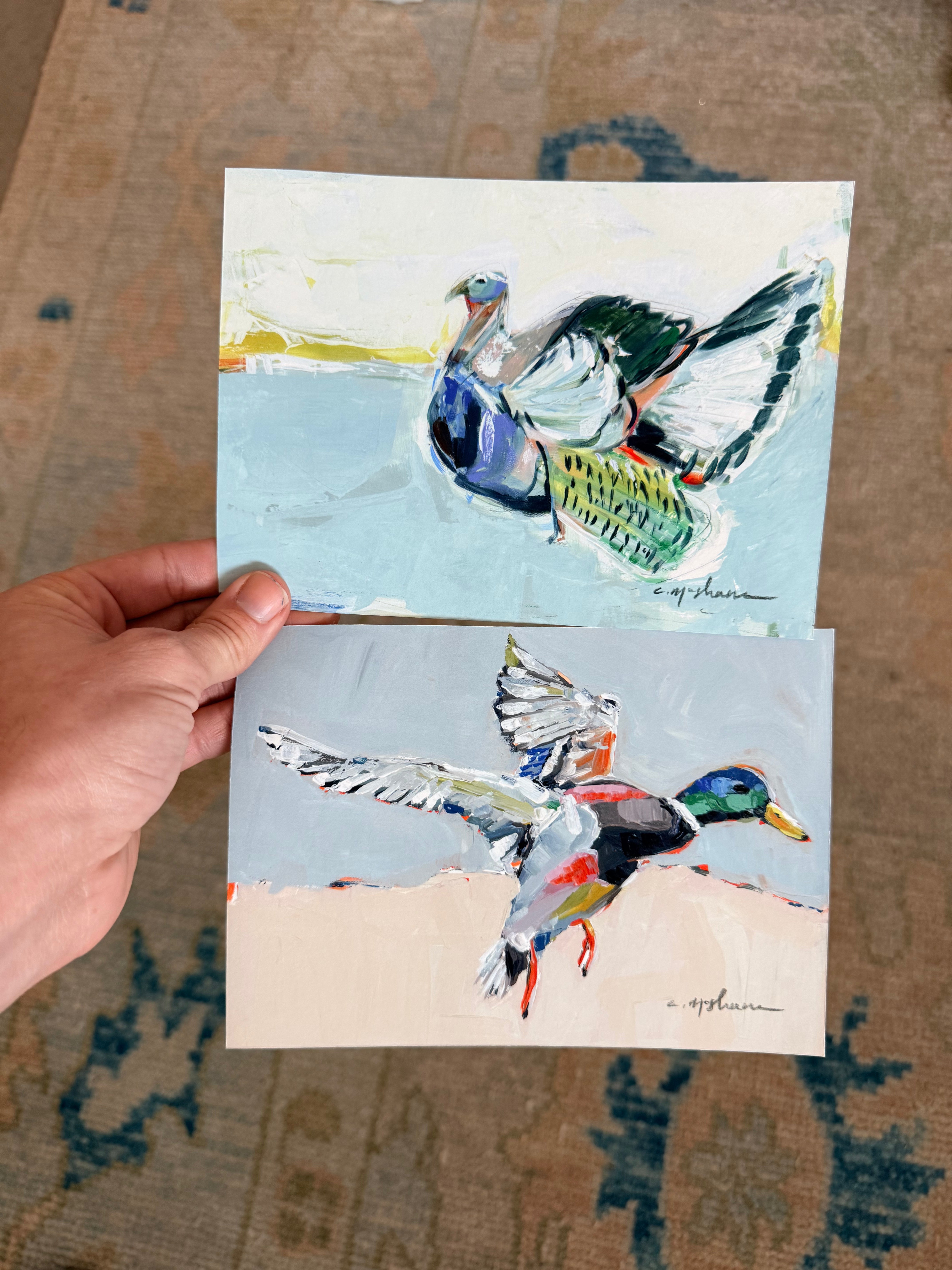 "Mallard & Turkey" 5X7 hand signed paper prints (set of 2) – Chelsea ...