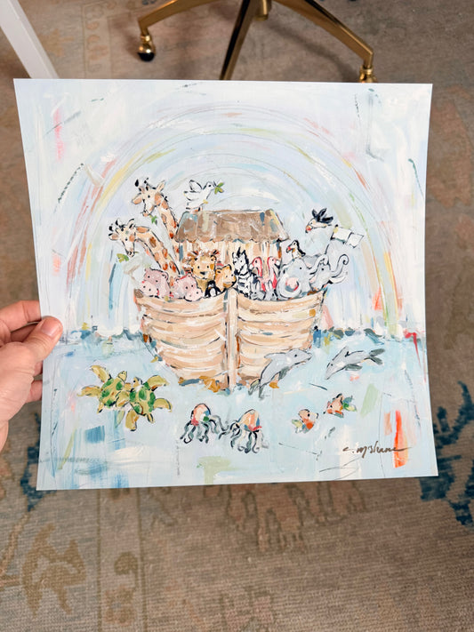 "Noah's Ark III" 12X12 hand signed paper print