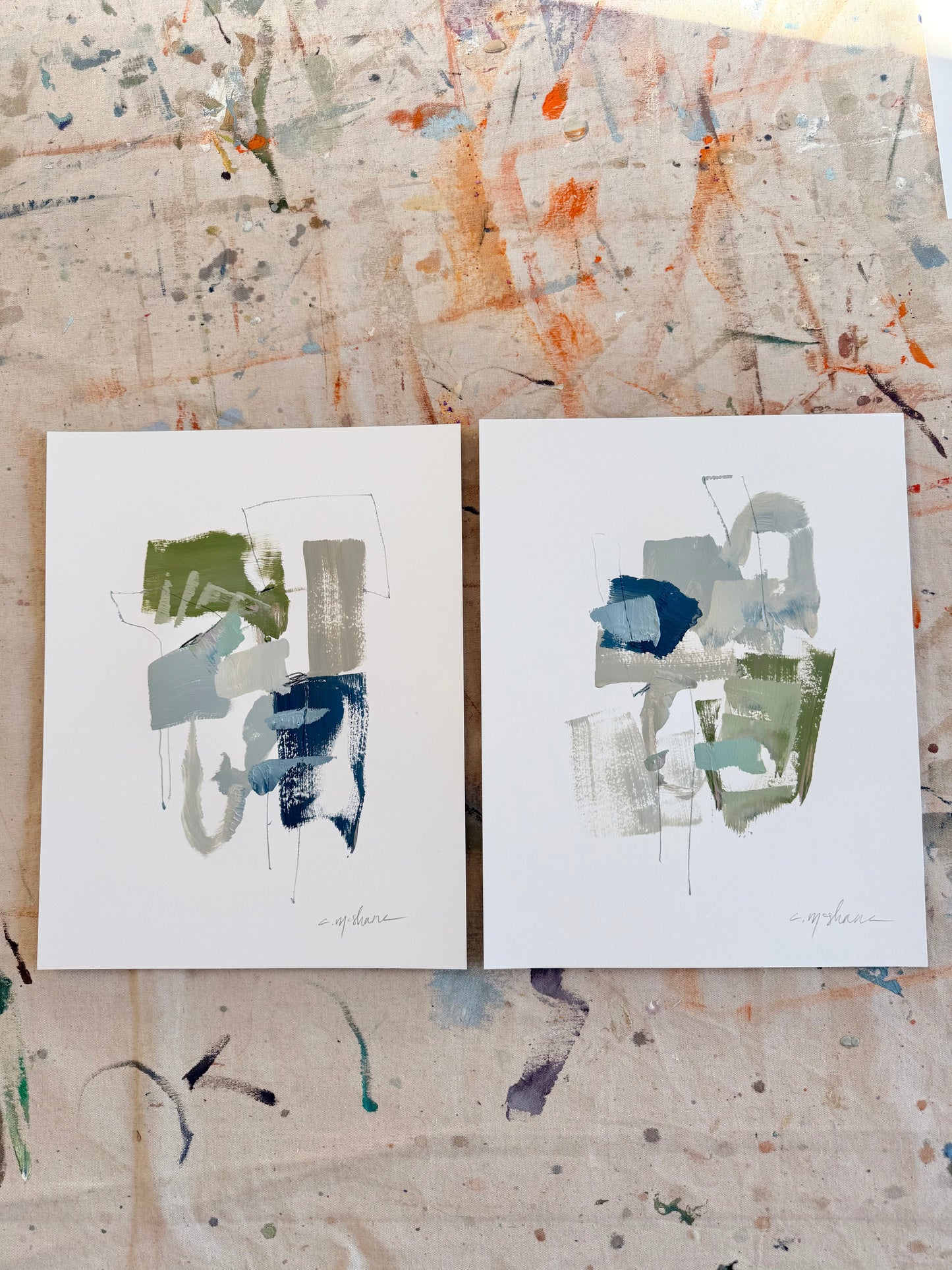 Original Abstract (Set of 2)